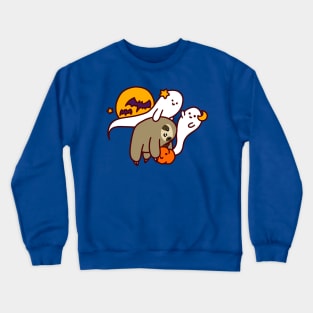 Cute Halloween Sloth Crewneck Sweatshirt
